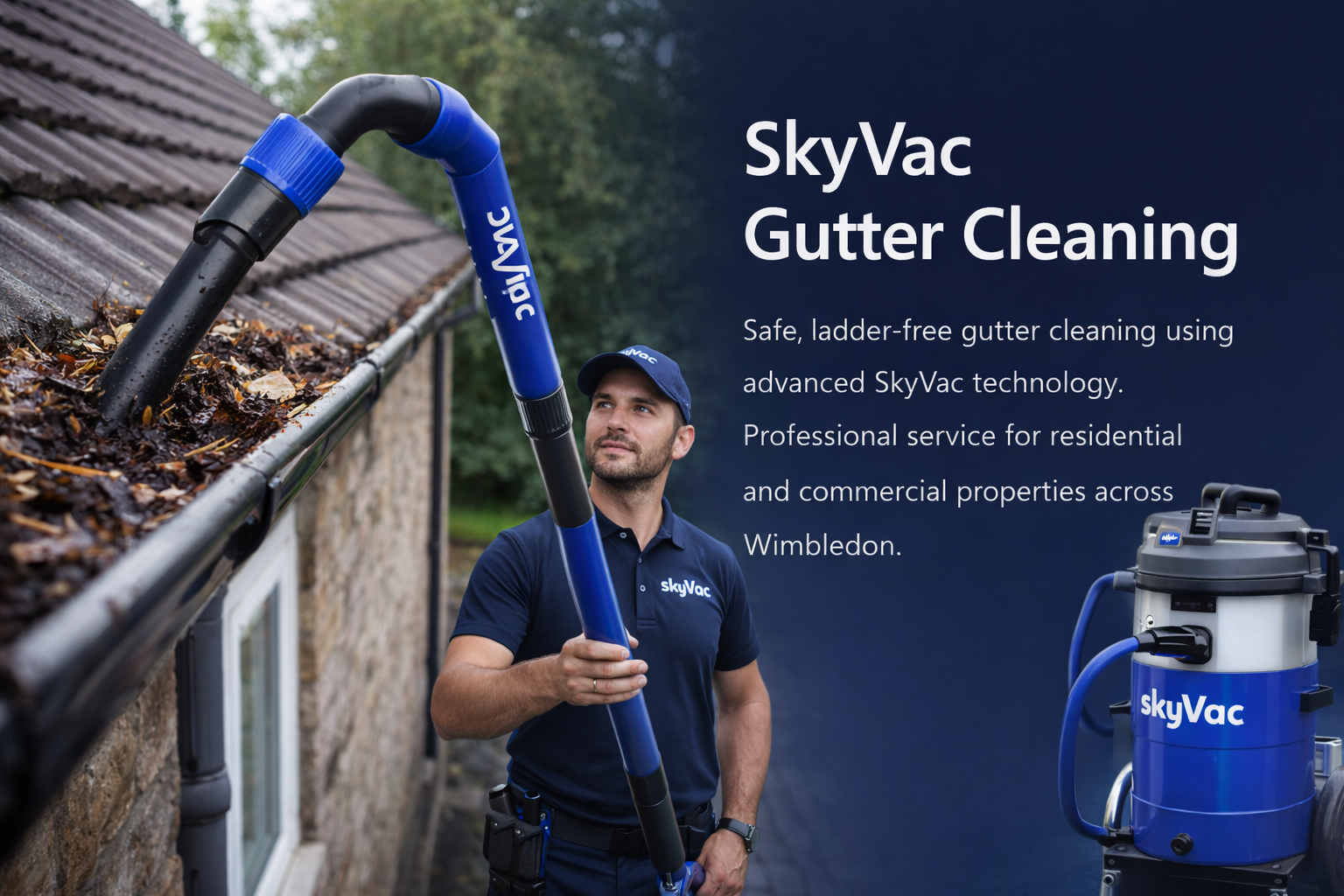 SkyVac Gutter Cleaning