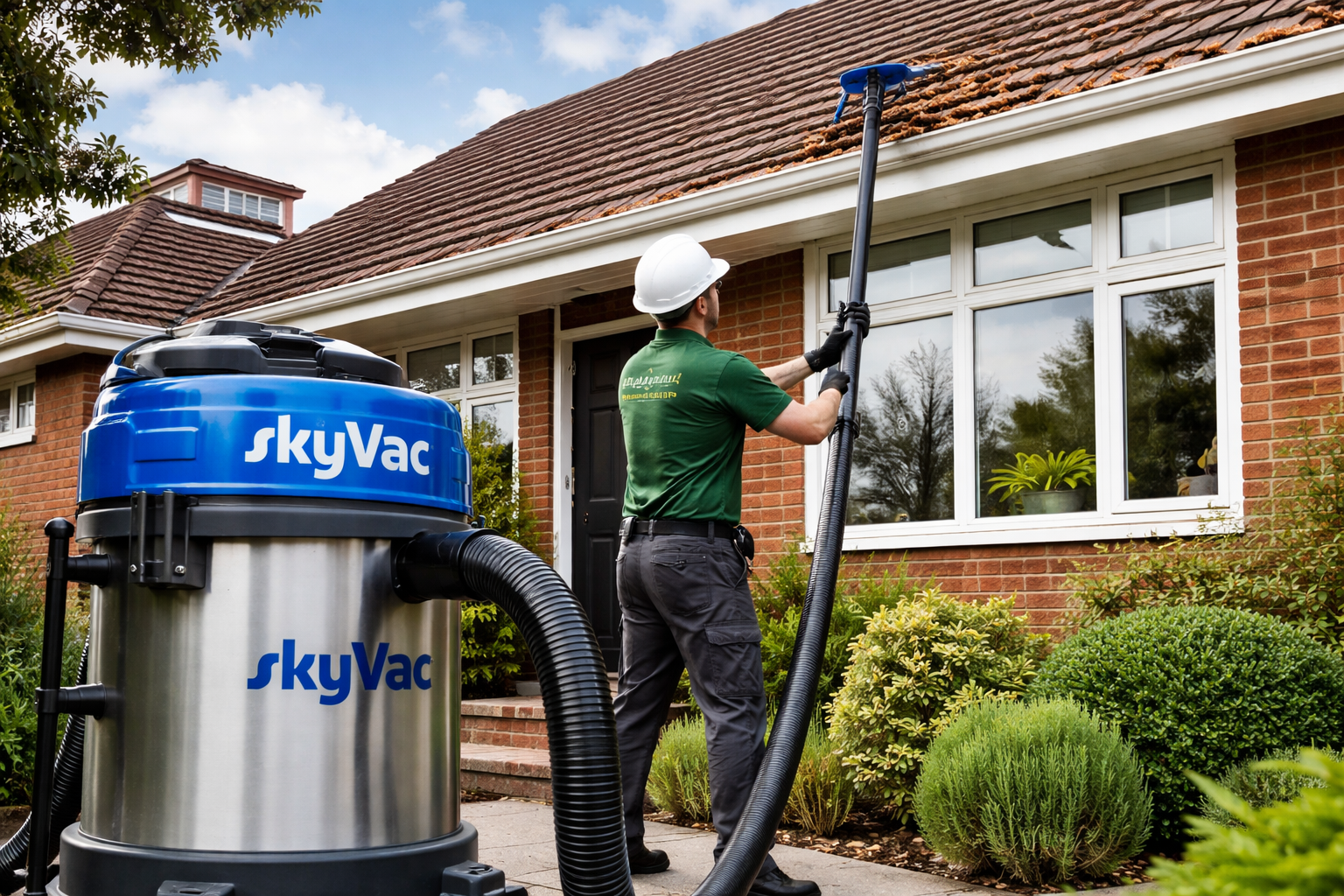 SkyVac Gutter Cleaning System
